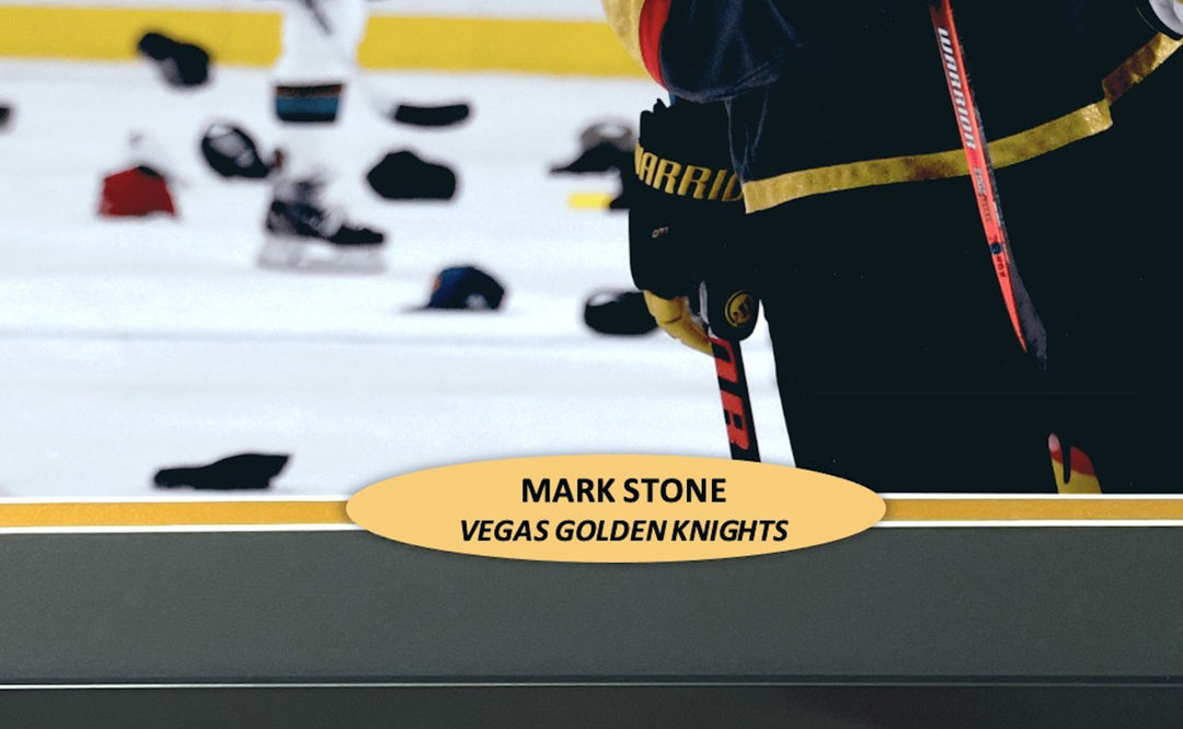Mark Stone Signed Framed Vegas Knights 16x20 Photo Inscribed "1st Hat" #D/10 COA