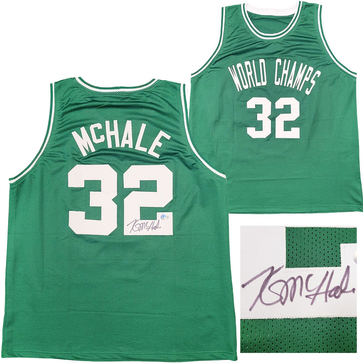 Boston Celtics Kevin McHale Autographed Signed Green Jersey Beckett Wit