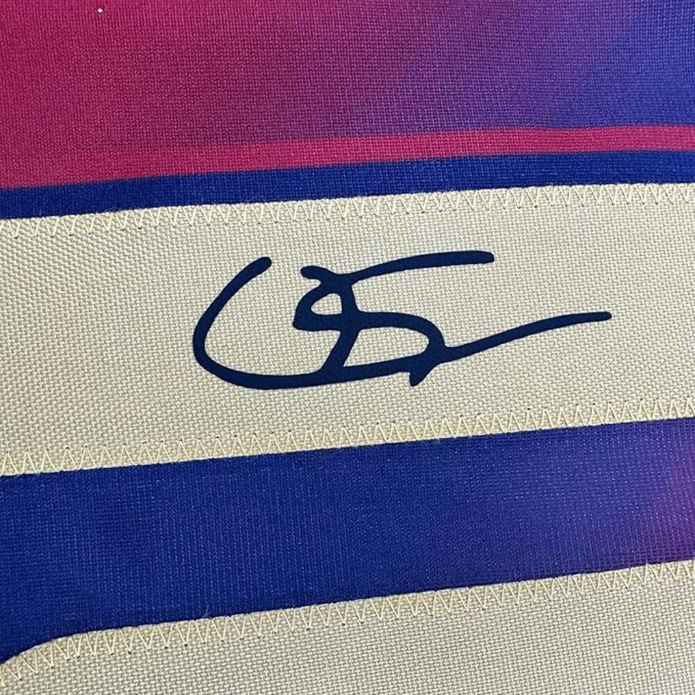 Framed Facsimile Autographed Lamine Yamal #10 35x39 Barcelona Reprint Jersey