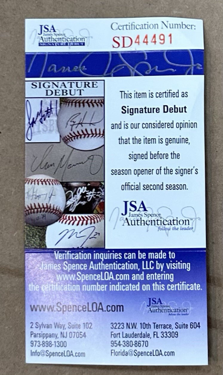Saquon Barkley Signed NY Giants Jersey Rookie Autograph JSA COA Signature Debut