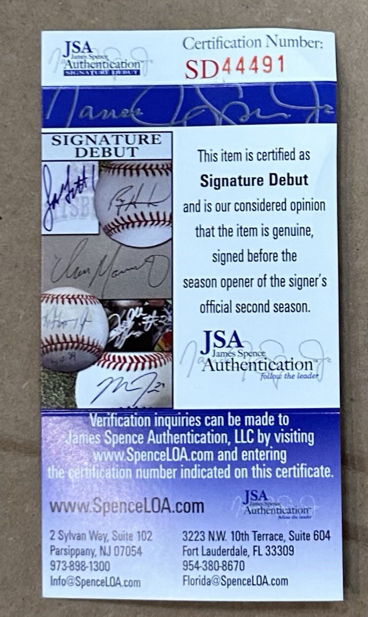 Saquon Barkley Signed NY Giants Jersey Rookie Autograph JSA COA Signature Debut