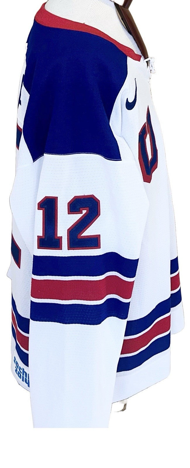 Derek Stepan Game Used Nike USA Hockey 2014 Olympics #12 Jersey Sochi Patch COA