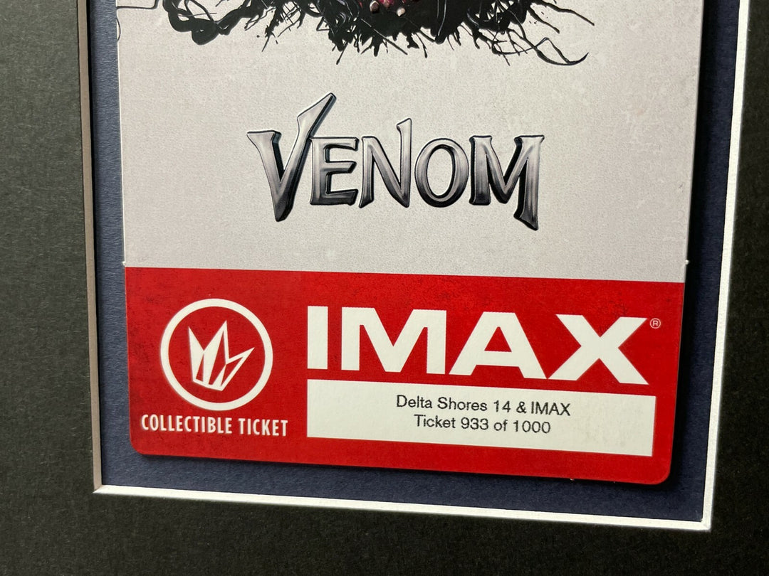Tom Hardy Autographed "Venom" Authentic Movie Poster IMAX Framed JSA COA Signed
