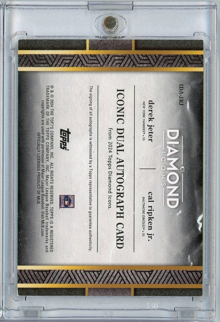 2024 Topps Diamond Icons Derek Jeter Cal Ripken IDAJRC 25 Iconic Dual Autograph