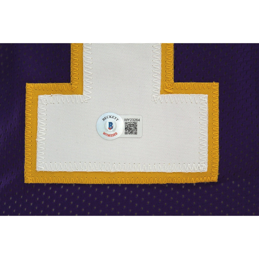Dante Culpepper Autographed Minnesota Vikings Purple Jersey BAS COA Signed