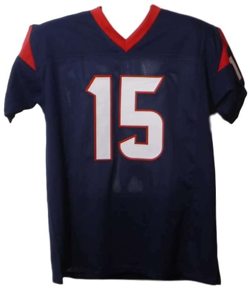 Will Fuller Autographed/Signed Pro Style Blue XL Jersey JSA 16930
