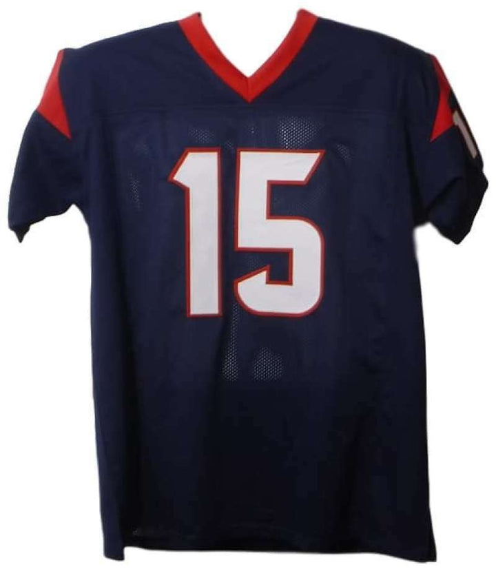 Will Fuller Autographed/Signed Pro Style Blue XL Jersey JSA 16930
