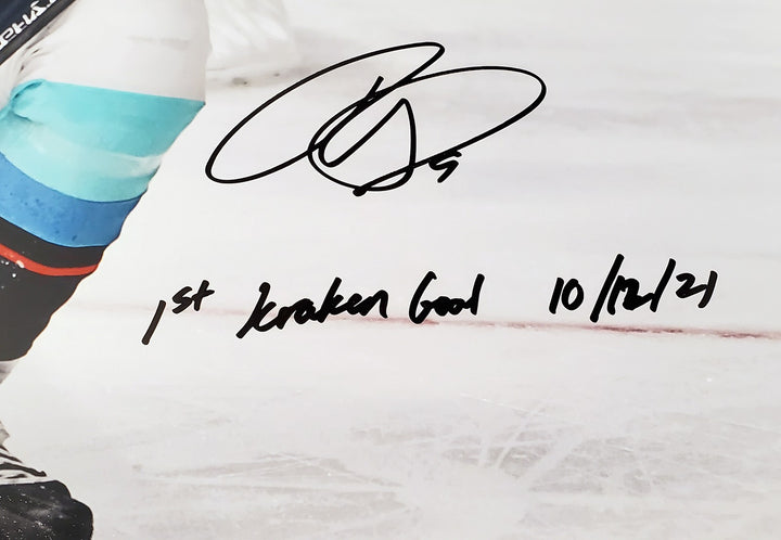 Ryan Donato Auto 16x20 Photo Seattle Kraken 1st Kraken Goal 10/12/21 Fanatics