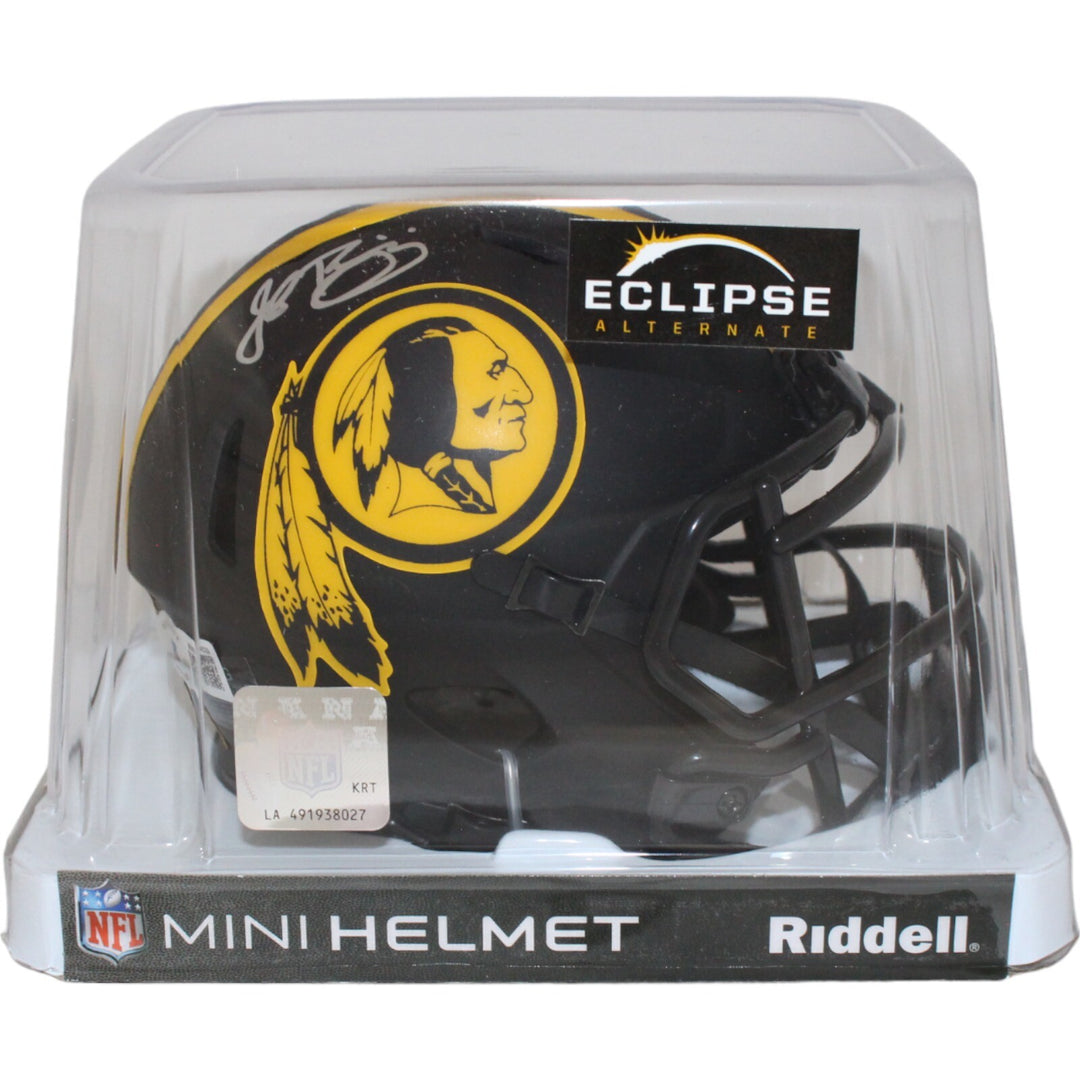John Riggins Signed Washington Redskins Eclipse Mini Helmet Beckett 43045