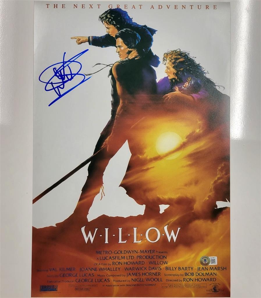 Warwick Davis signed Willow 12x18 photo poster #2 autograph (B) ~ Beckett BAS