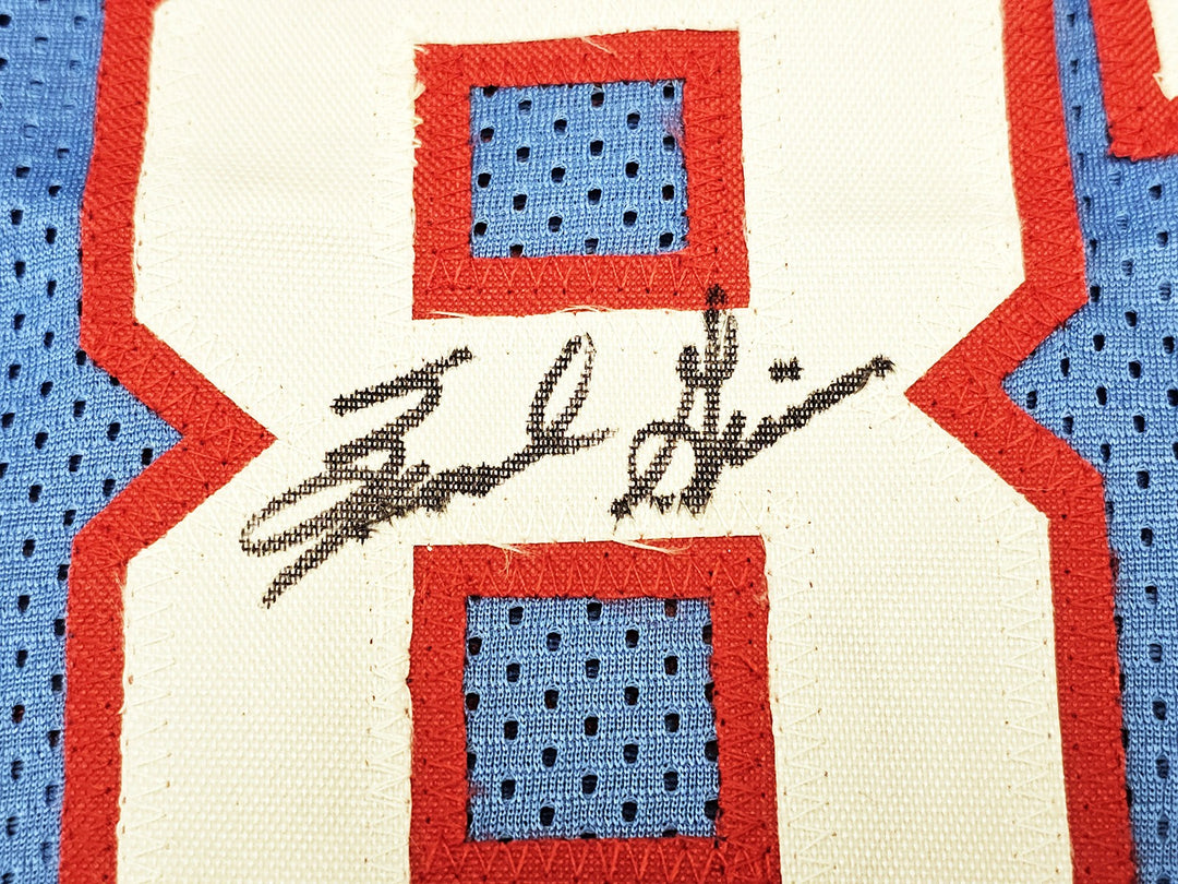Houston Oilers Run & Shoot Baby Blue With 5 Sigs Signed Jersey Beckett BAS