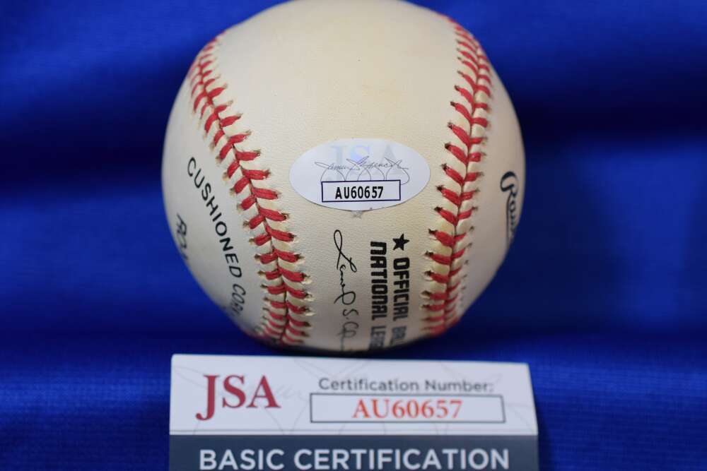 Tom Lasorda JSA COA Autograph National League Signed Baseball