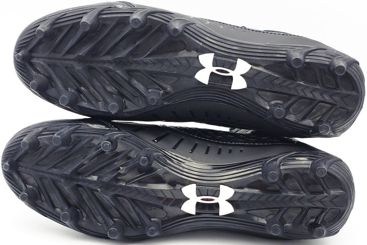 Tyler Lockett Auto Black Under Armour Team Fierce MC Cleats Seahawks Size 10