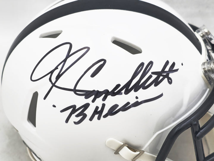 John Cappelletti Auto Penn State Nittany Lions Speed Mini Helmet 73 Heisman JSA
