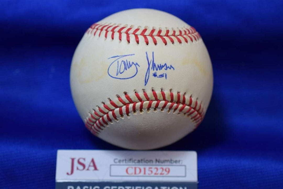 Randy Johnson JSA COA Autograph OAL American League Signed Baseball