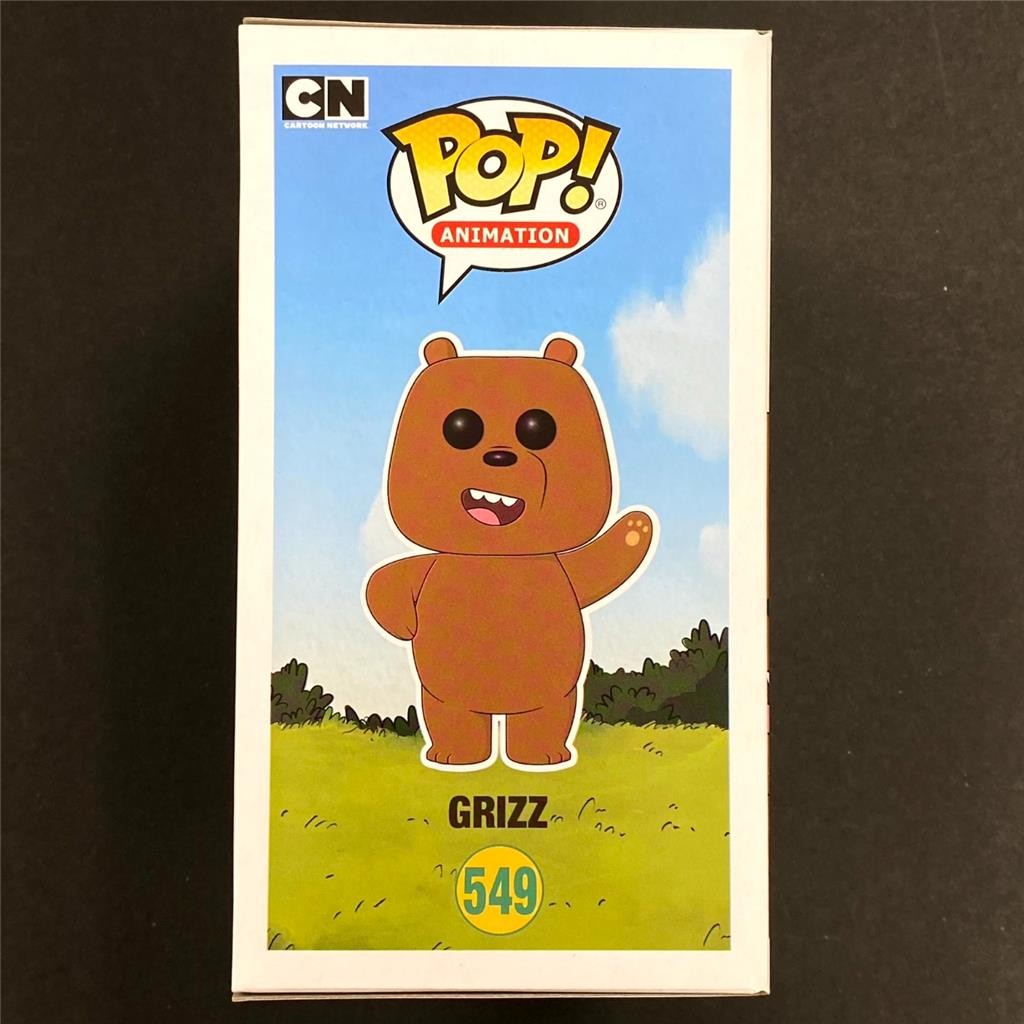 Eric Edelstein signed Grizz We Bare Bears Funko Pop #549 autograph (B) ~ JSA