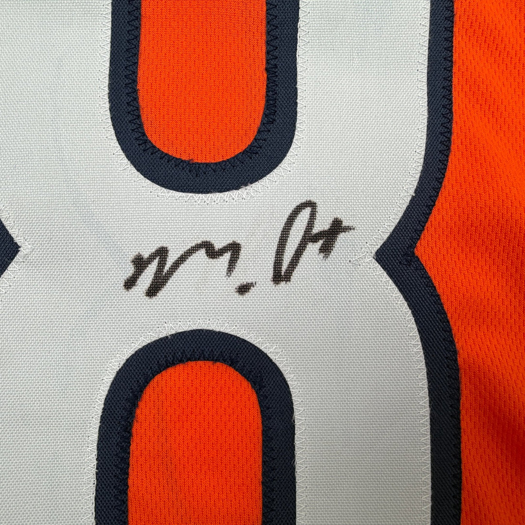 Autographed/Signed Andrew Mukuba Philadelphia Black Pro Cut Jersey JSA COA