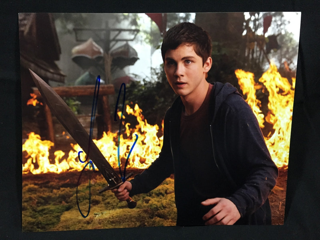 LOGAN LERMAN SIGNED AUTOGRAPHED 8X10 PHOTO FURY NOAH PERCY JACKSON COA WOW