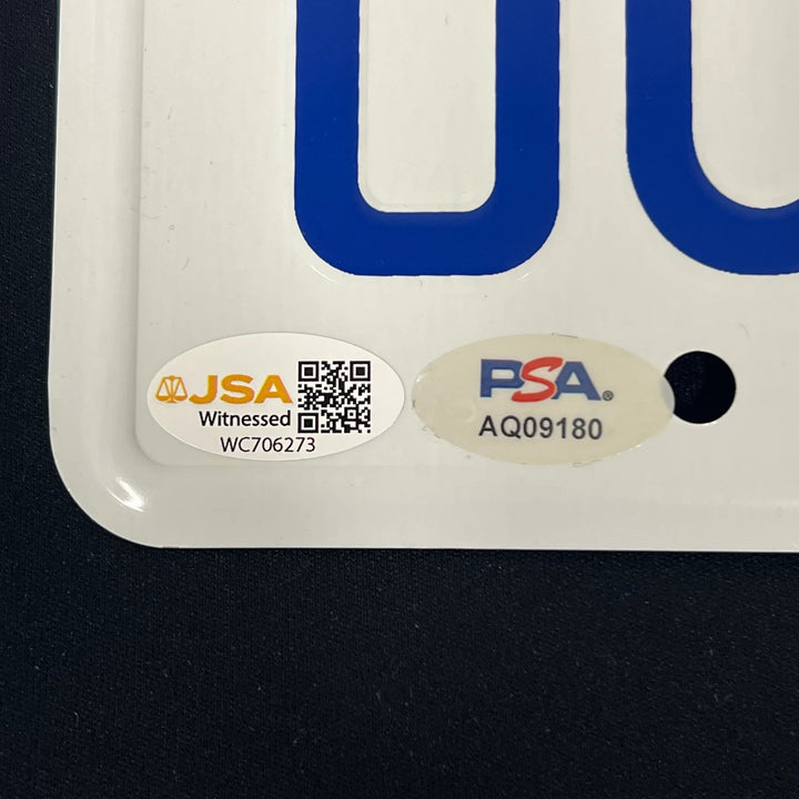 Michael J. Fox  Signed License Plate JSA Auto Back to the Future