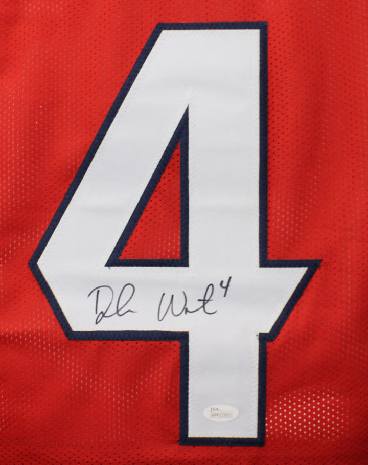 Deshaun Watson Autographed Pro Style Red XL Jersey JSA 22315