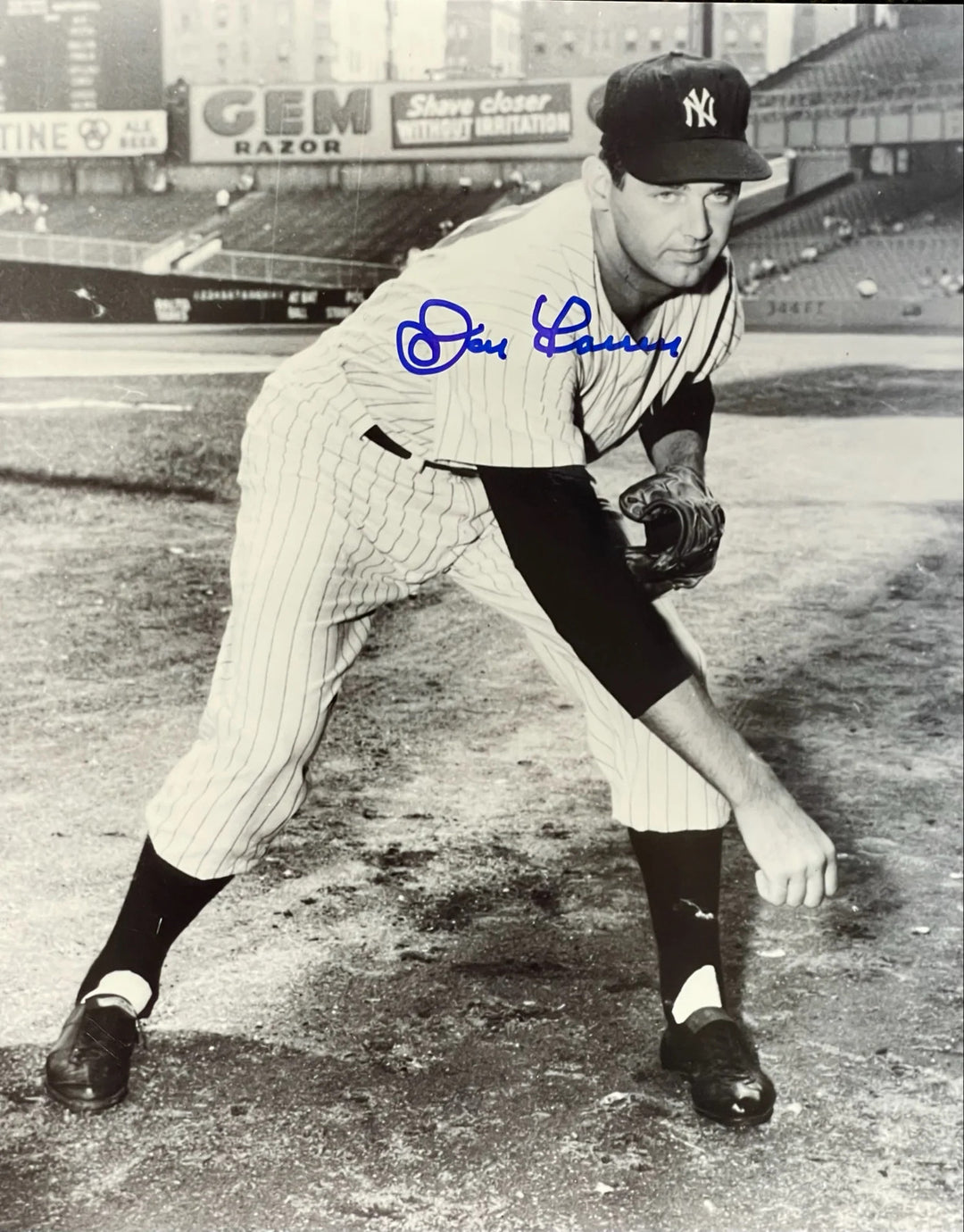 Don Larsen Autographed 8x10 Baseball Photo