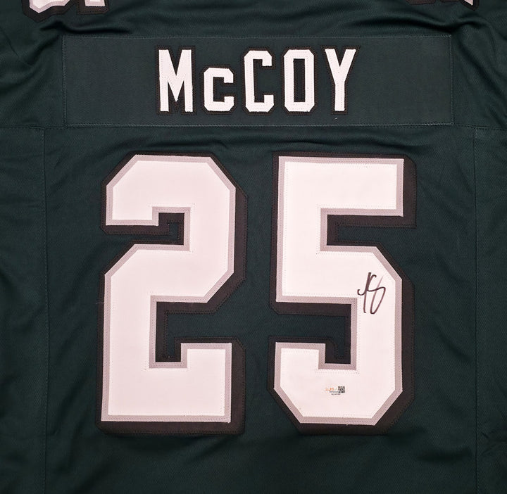 Philadelphia Eagles LeSean McCoy Signed Green Jersey JSA Witness