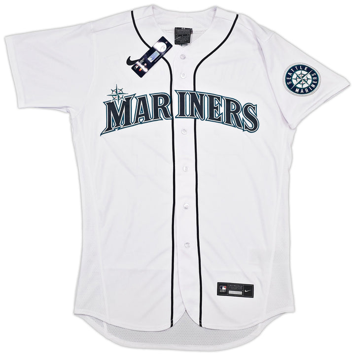 Mariners Julio Rodriguez Auto White Nike Authentic Collection Jersey 44 Beckett