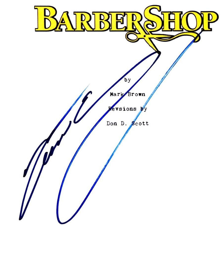 Cedric The Entertainer signed Barbershop movie script autograph ~ Beckett BAS