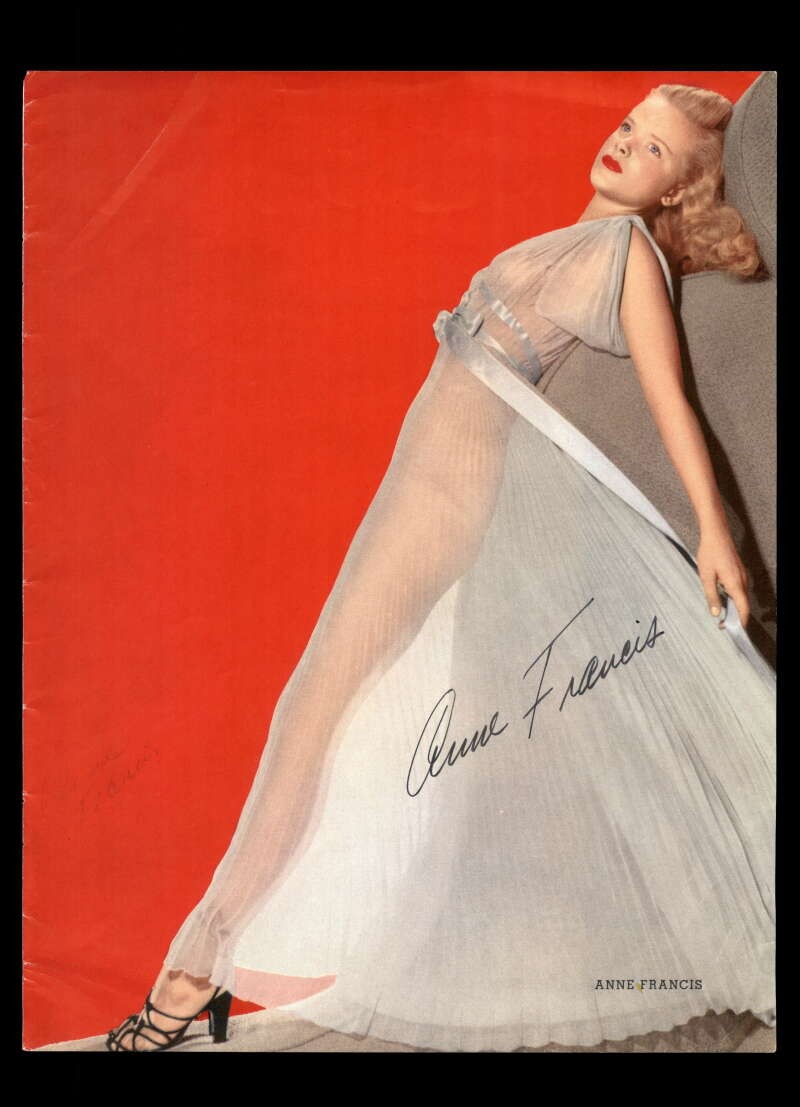 Anne Francis Beckett BAS Signed 9x11 Photo Autograph