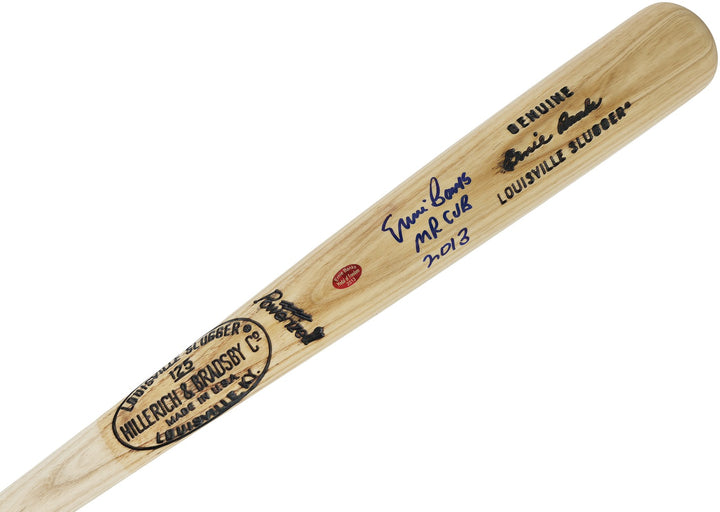 Ernie Banks Auto L Slugger Game Model Baseball Bat Cubs "Mr. Cub, 2013" Beckett
