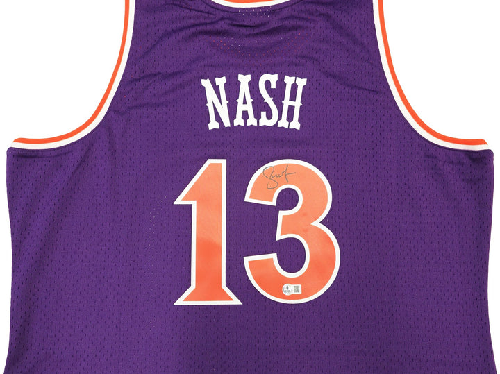 Suns Steve Nash Auto Purple AUTH Mitchell Ness 05-06 HWC Swingman Jersey XXL BAS