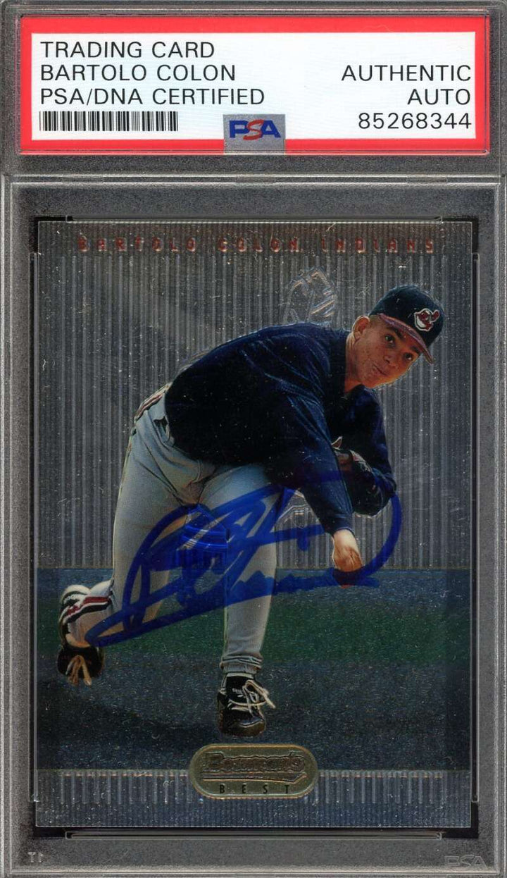 Bartolo Colon PSA DNA Signed 1995 Bowman's Best Rookie Autograph