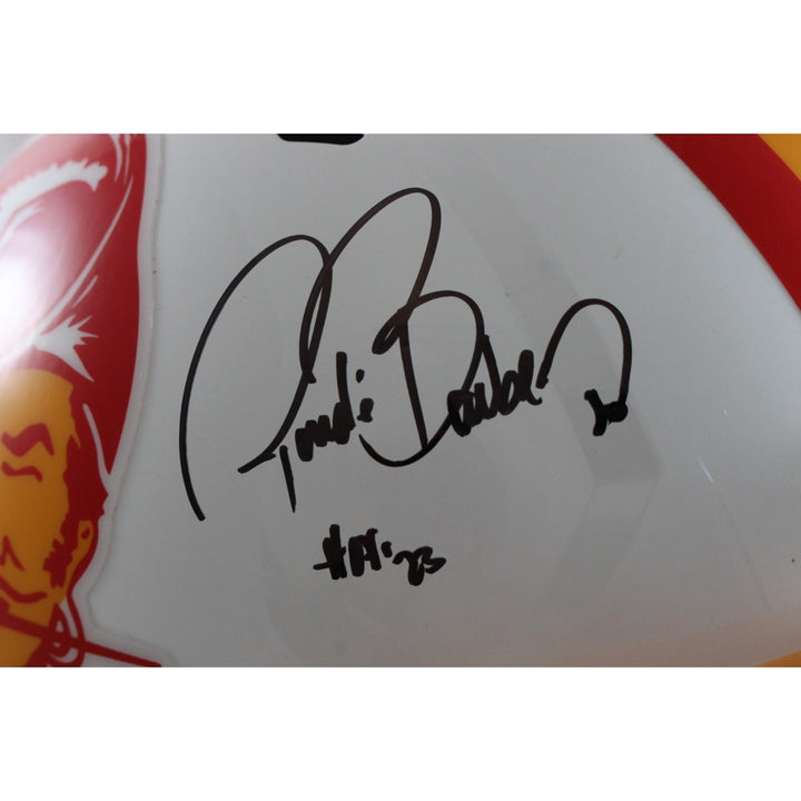 Ronde Barber Autographed Tampa Bay Buccaneers F/S TB Helmet HOF Beckett 55451