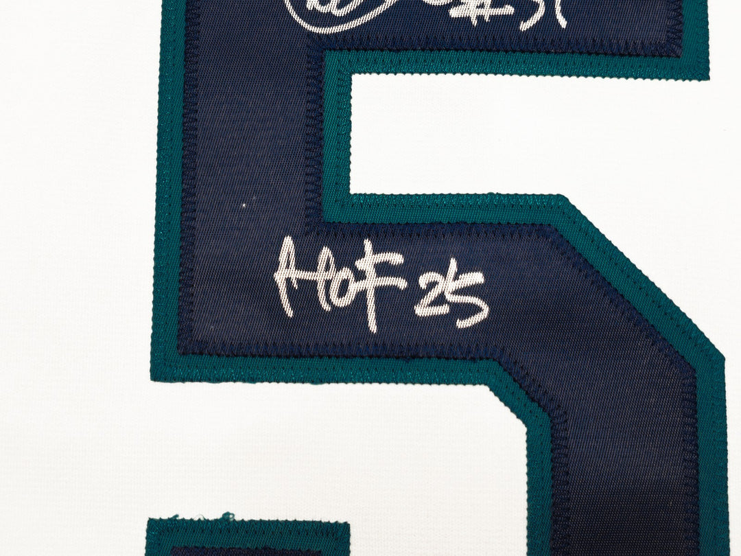 Mariners Ichiro Suzuki Auto White Mitchell Ness 01 ASG Rookie Jersey HOF 25 BAS