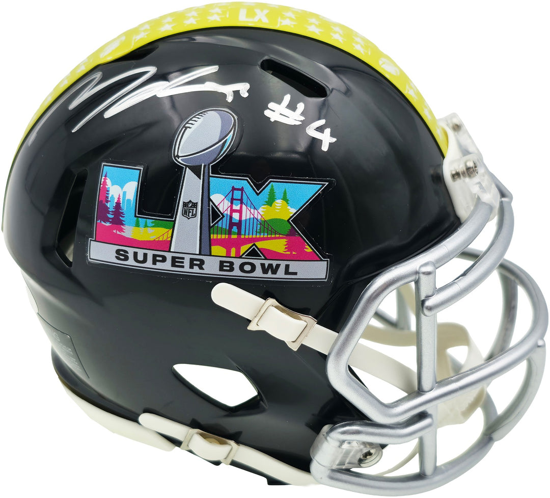 Michael Dickson Signed Seahawks Black SB LX Speed Mini Helmet MCS COA