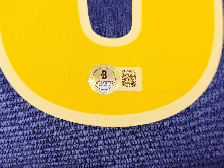 Warriors Stephen Curry Auto Blue Nike Swingman Classic Edt Jersey Sz 48 Beckett
