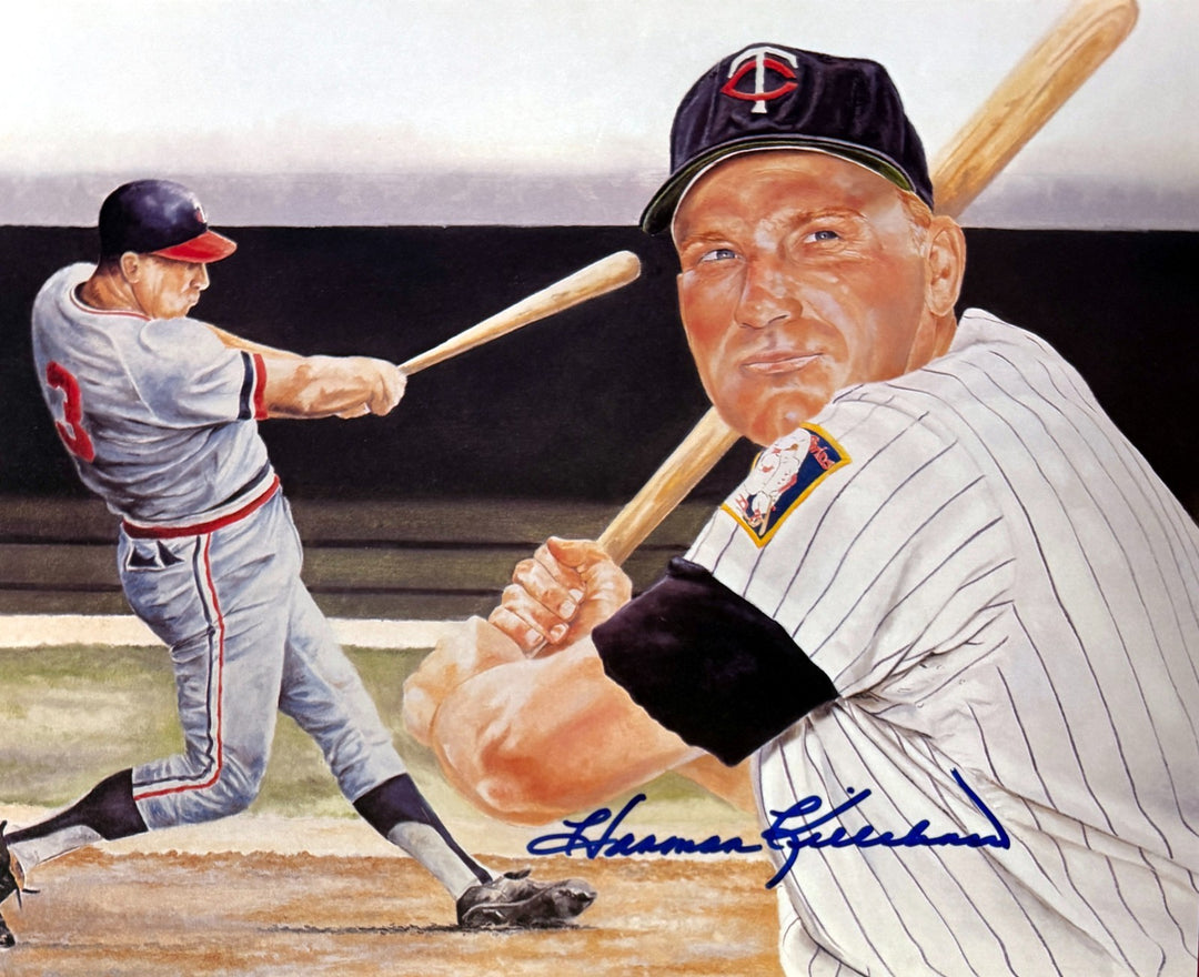 Harmon Killebrew signed Minnesota Twins 8x10 Photo - COA/Show Ticket (HOF/500HR)