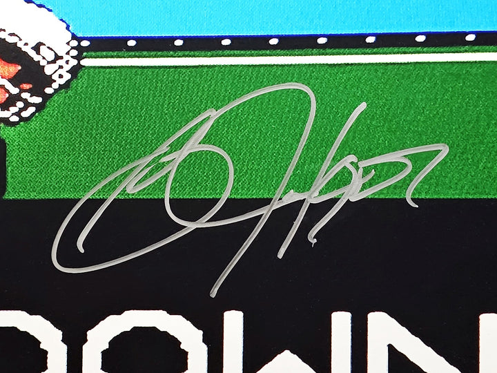 Bo Jackson Signed Framed 16x20 Nintendo Tecmo Bowl Photo With NES BAS Witness