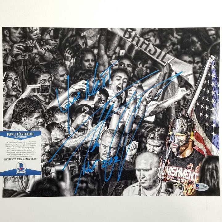 Tito Ortiz signed "You're next" "HOF 12" 11x14 Photo UFC MMA Autograph ~ BAS COA
