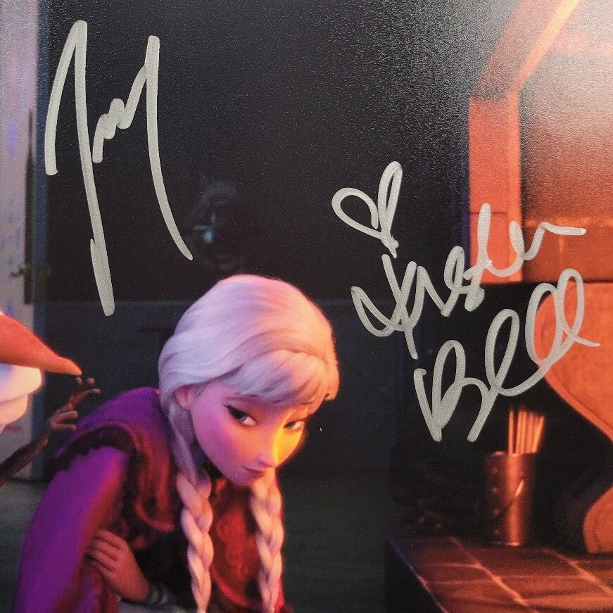 Kristen Bell & Josh Gad signed Frozen 8x10 photo autograph ~ PSA/DNA COA