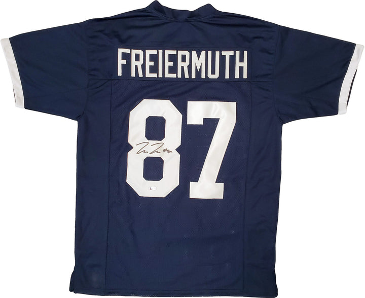 Penn State Nittany Lions Pat Freiermuth Autographed Signed Blue Jersey Beckett
