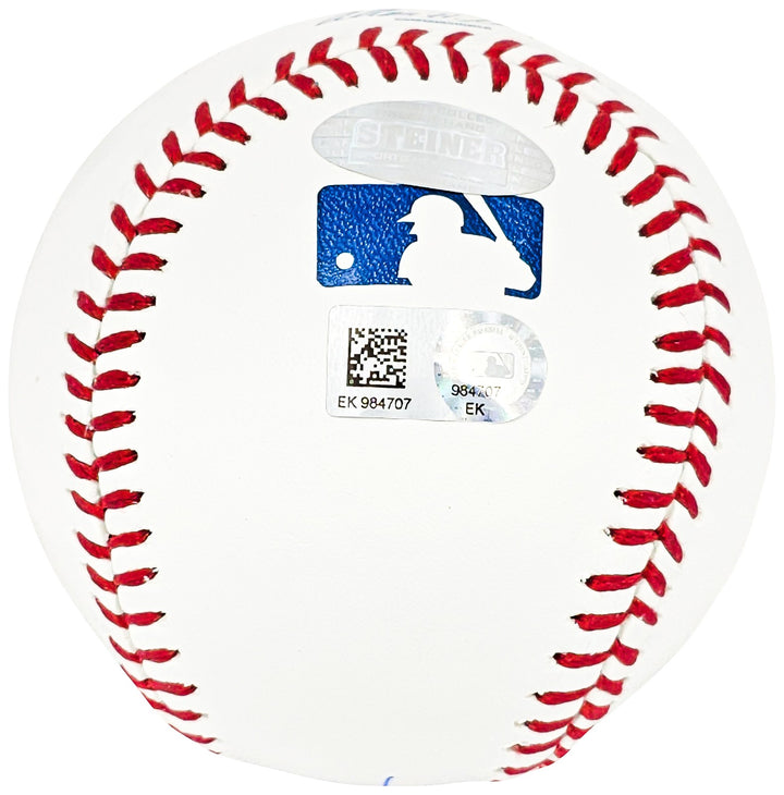 Rickey Henderson Signed MLB Baseball Oakland A's, Yankees HOF 2009 MLB & Steiner