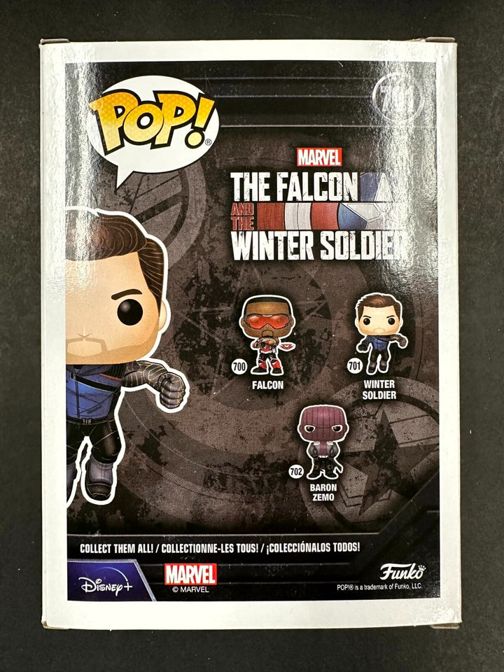 Sebastian Stan signed Winter Soldier Funko Pop! 701 autograph ~ Beckett BAS WIT