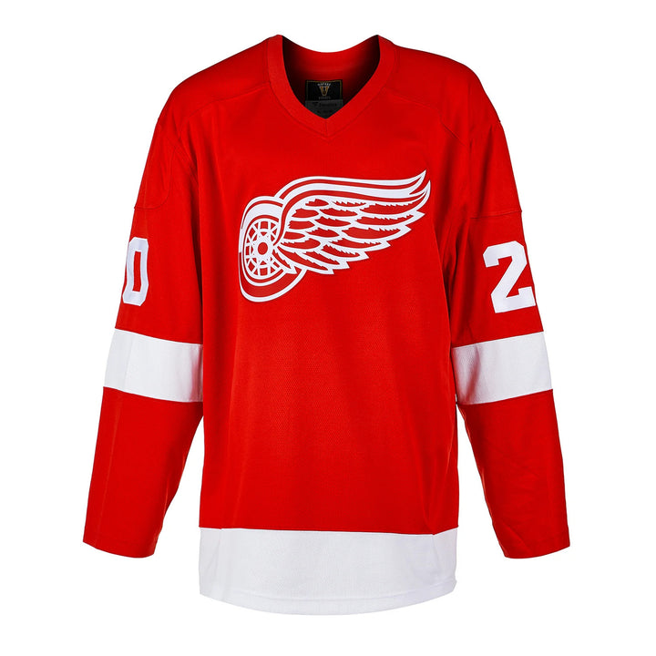 Luc Robitaille Autographed Detroit Red Wings Throwback Breakaway Jersey