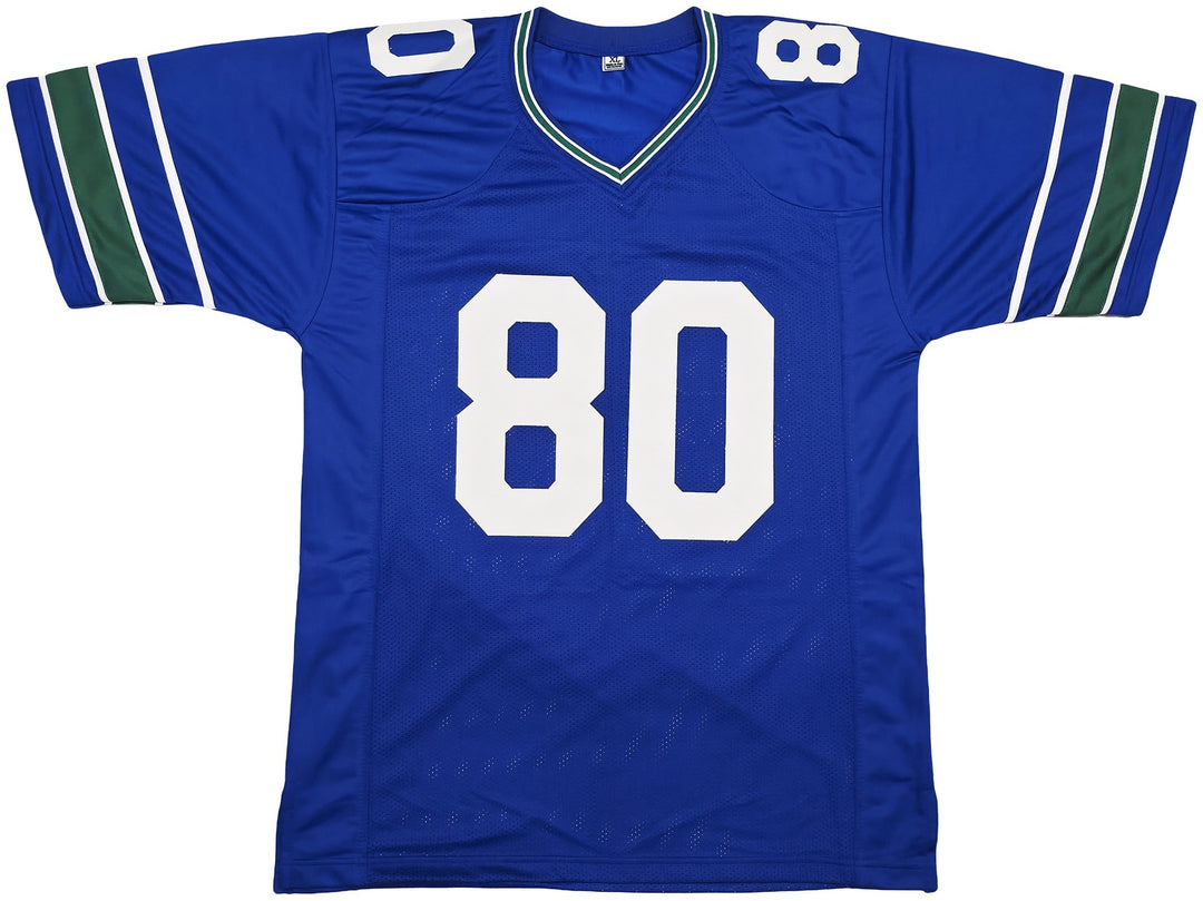 Seattle Seahawks Steve Largent Signed Blue Jersey "HOF 95" PSA/DNA ITP