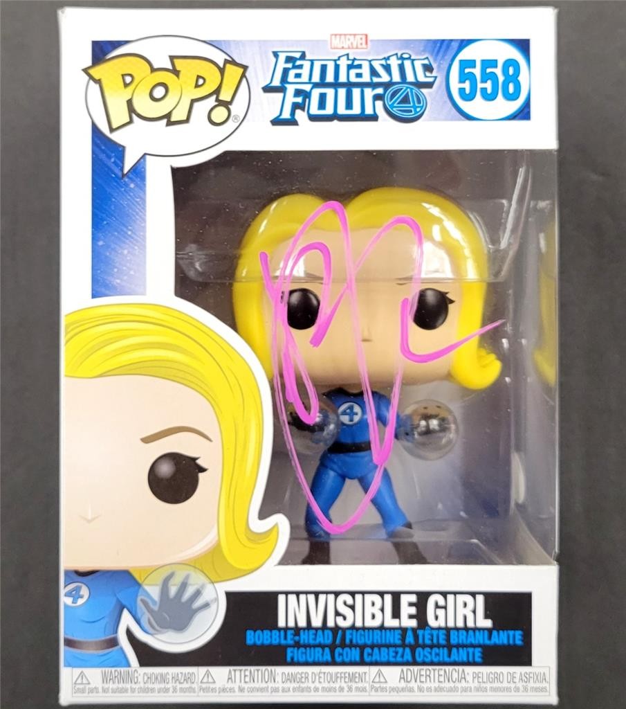 Jessica Alba signed Invisible Girl Funko Pop! 558 Fantastic Four autograph B JSA