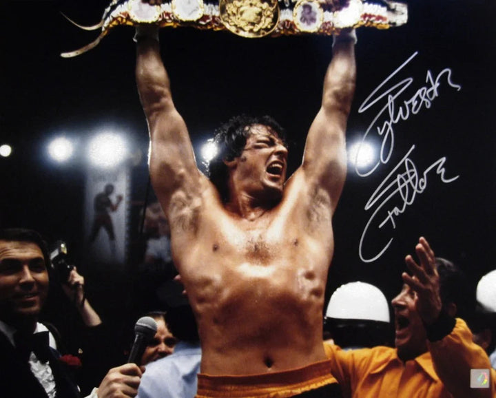 Sylvester Stallone Signed Rocky 16x20 Framed Photo Celebration Auto ASI COA