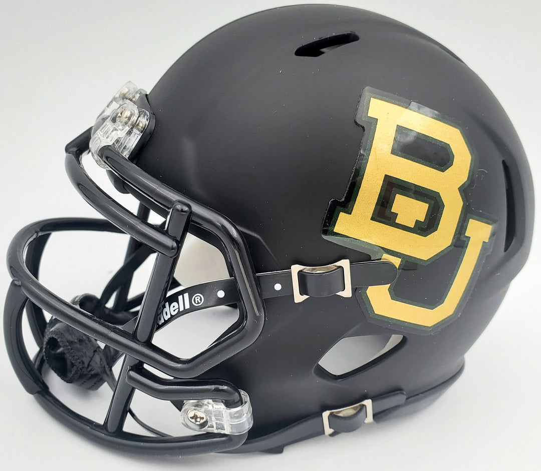 Josh Gordon Signed Baylor Bears Matte Black Speed Mini Helmet Beckett