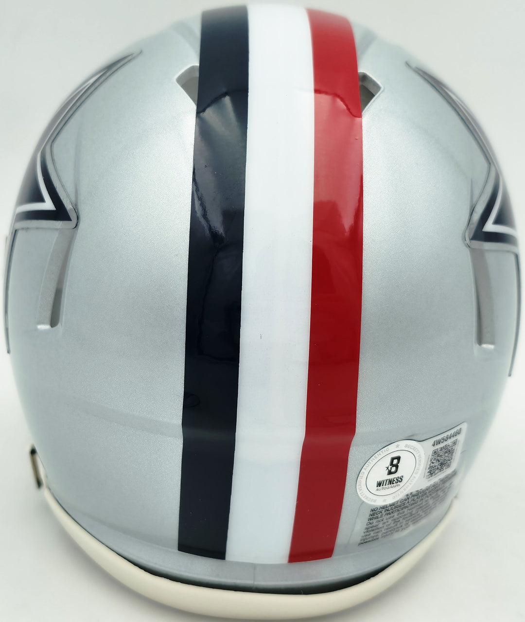 Drew Pearson Auto Cowboys Silver 1976 Throwback Speed Mini Helmet HOF 21 Beckett