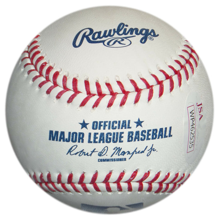 MANUEL MARGOT AUTOGRAPHED RAWLINGS OML "MANFRED" BASEBALL w/ JSA WITNESSED COA
